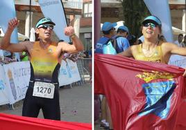 Alberto Bravo y Ester Rodríguez, ganadores.