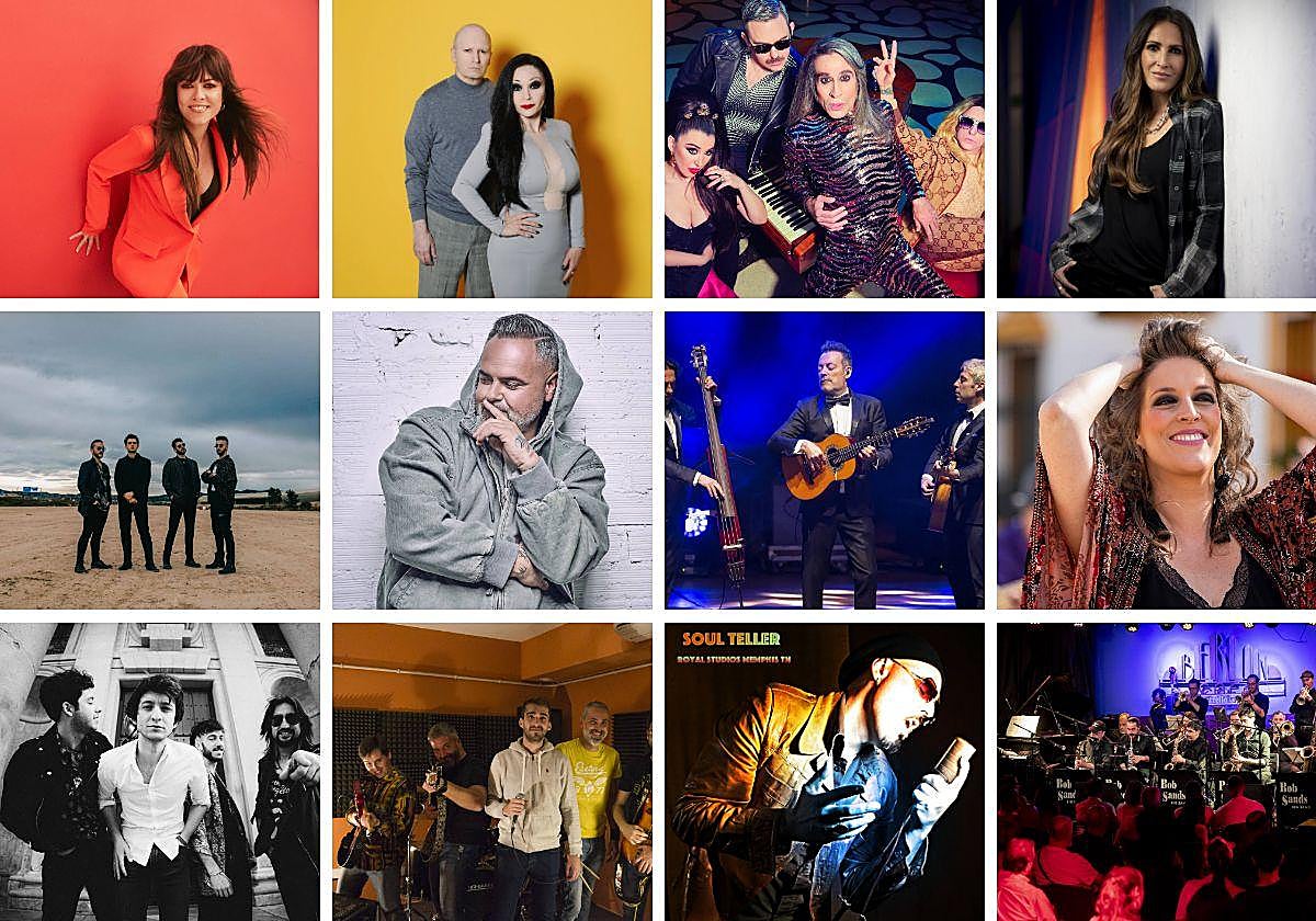 Los artistas que actuarán en las Fiestas de Salamanca.