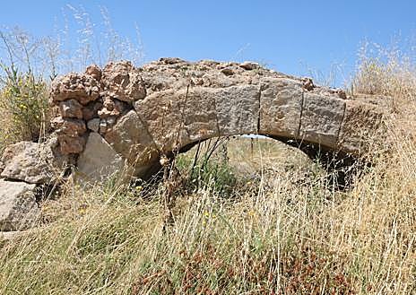 Imagen secundaria 1 - Del puente, del que cada vez queda menos, se aprecia con dificultad entre la maleza parte de dos ojos y su primer tramo.