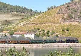 Viaje del tren histórico del Duero.
