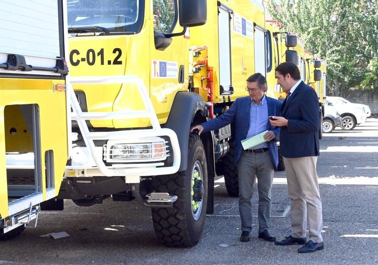 Salamanca recibe un nuevo camión autobomba para la extinción de incendios forestales