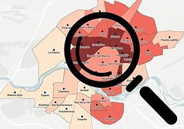El mapa de Salamanca por barrios.