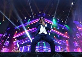 Imagen de archivo de una actuación de la Orquesta París de Noia.