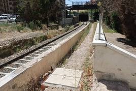 El antiguo apeadero de La Alamedilla, en su estado actual.