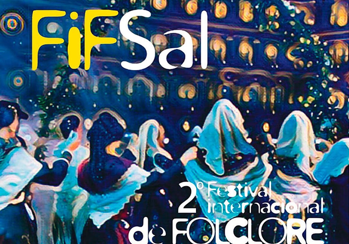 Cartel de la segunda edición del Festival Internacional de Folclore de Salamanca