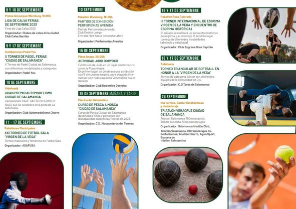 Imagen secundaria 1 - Programación deportiva 'Ferias y Fiestas' en Salamanca