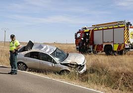 Accidente en la carretera de Matilla de los Caños en Salamanca.