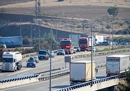Autovía de Salamanca con importantes atascos.