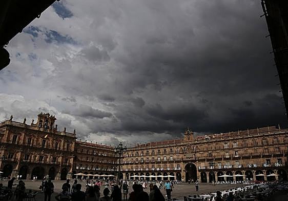 Día de tormenta en Salamanca.