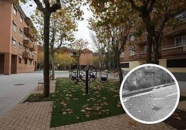 Imagen de la plaza de Extremadura en el barrio de Buenos Aires.