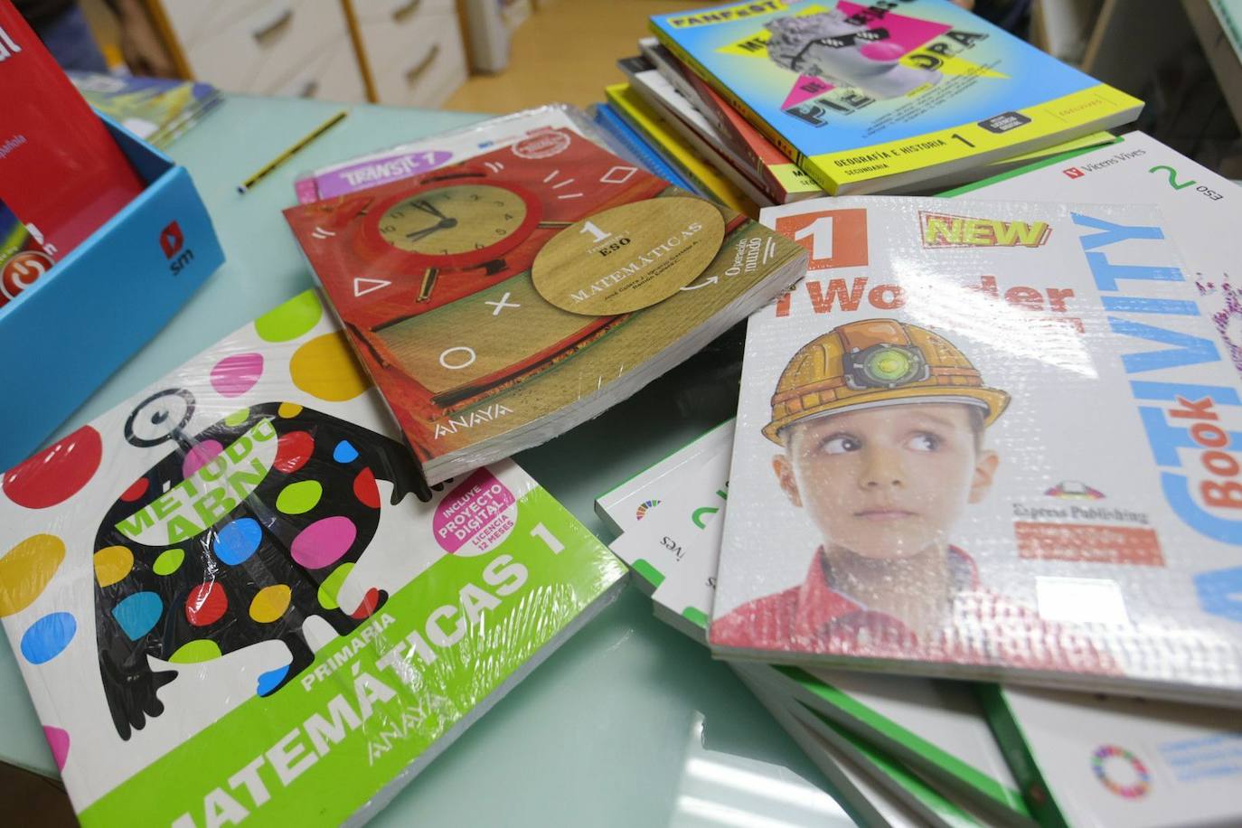 Material escolar en una librería de Salamanca.