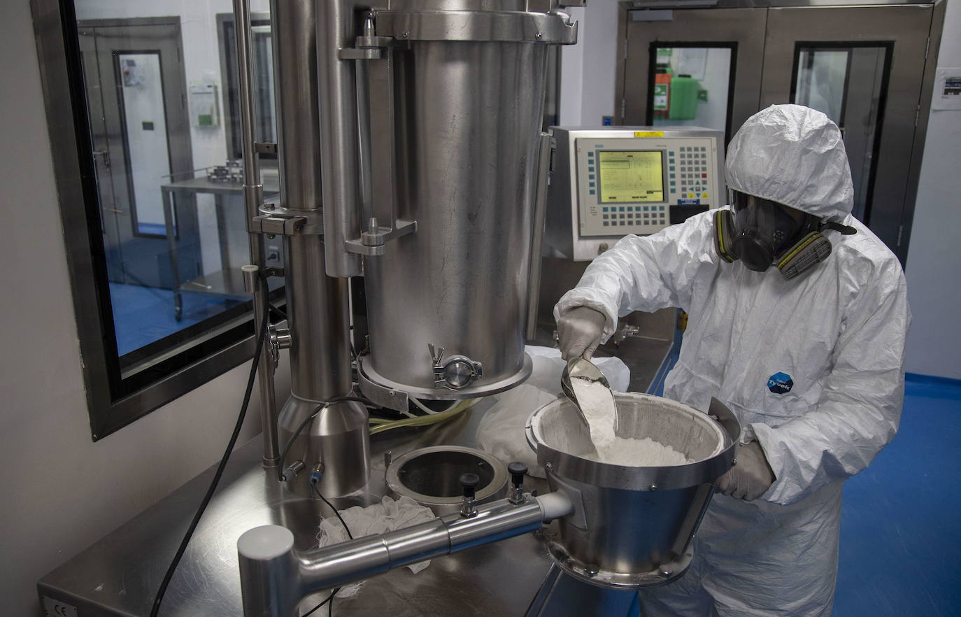 Producción de medicamentos contra el Covid.