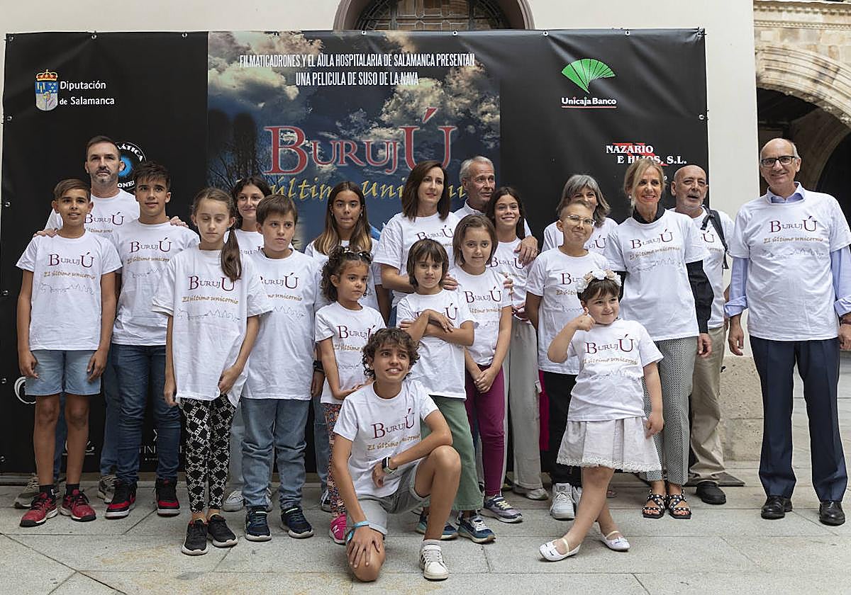 La presentación de la película 'Burujú, el último unicornio' en Salamanca.