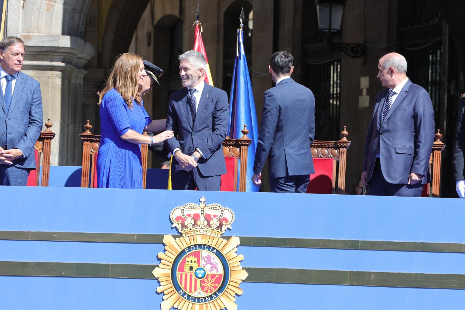Marlaska, en el acto central de celebración del Día de la Policía en Salamanca