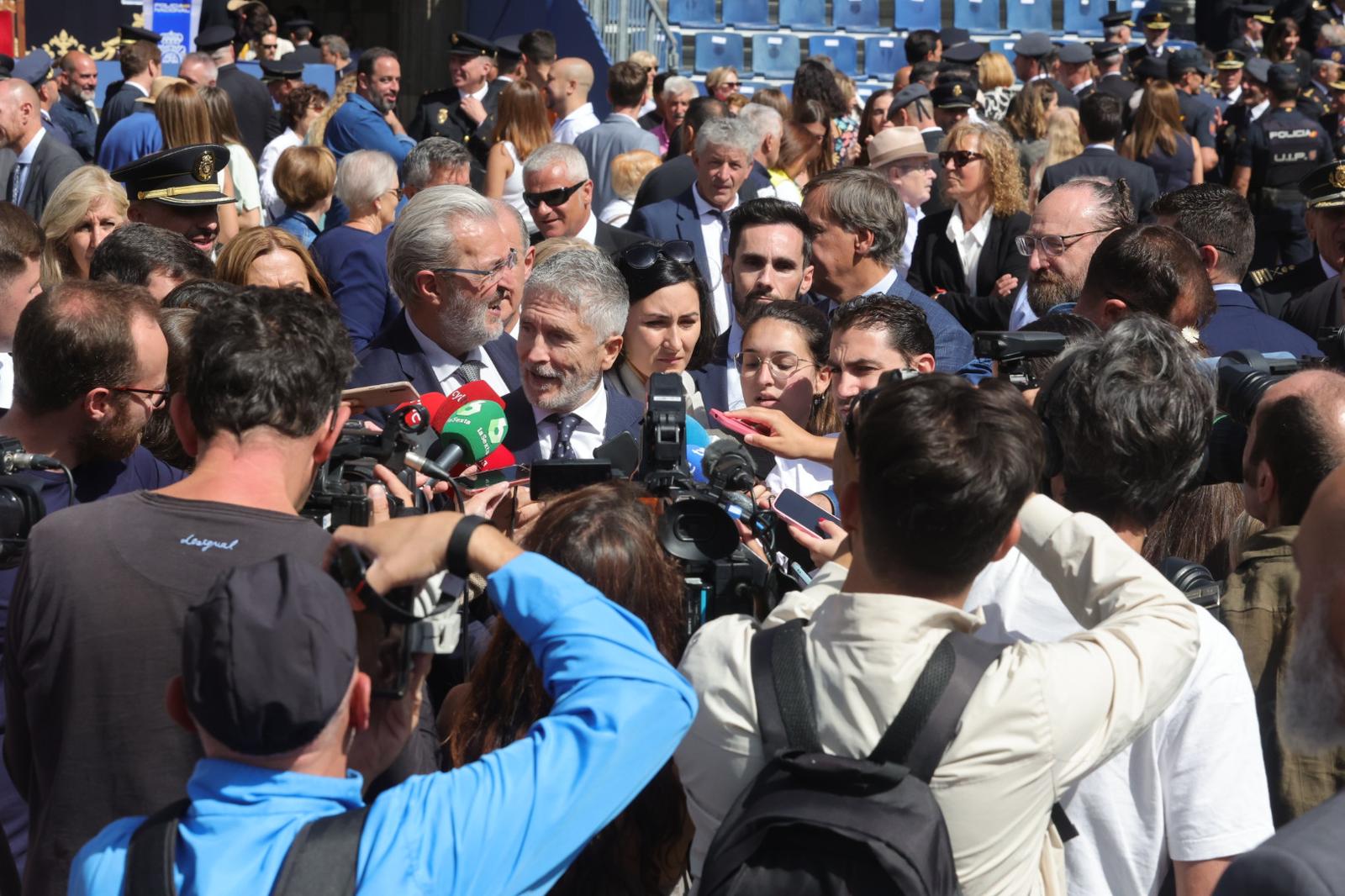 Marlaska, en el acto central de celebración del Día de la Policía en Salamanca