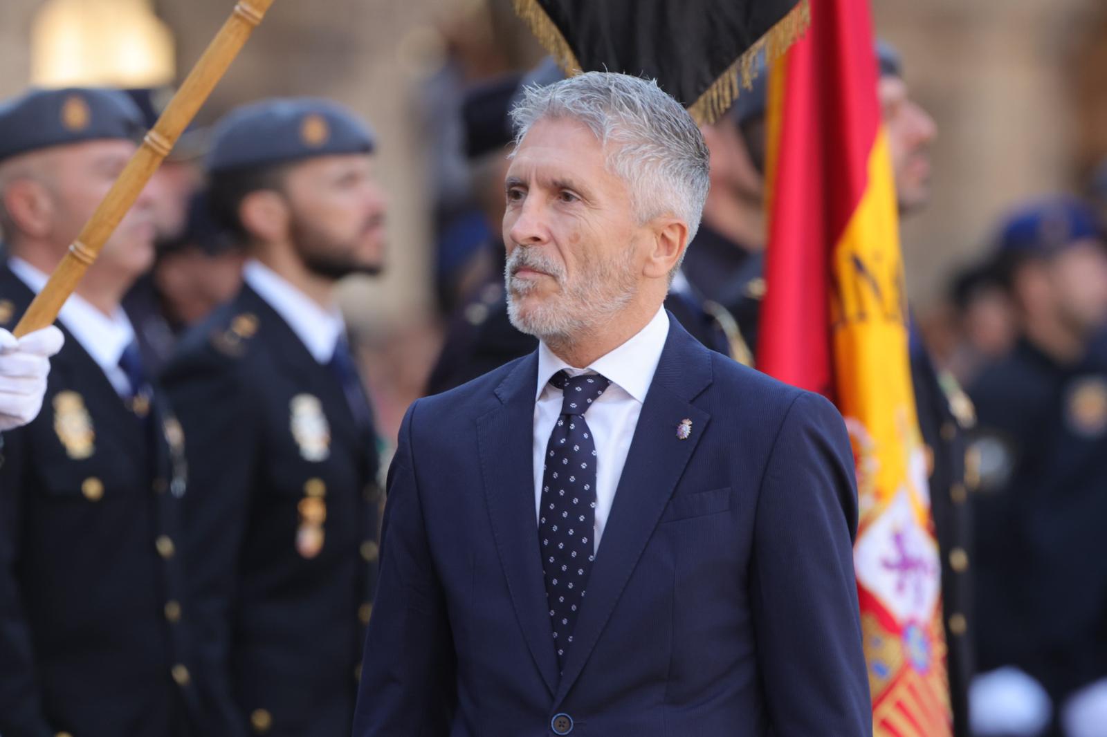 Marlaska, en el acto central de celebración del Día de la Policía en Salamanca