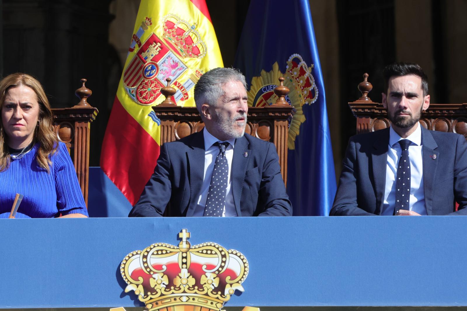Marlaska, en el acto central de celebración del Día de la Policía en Salamanca