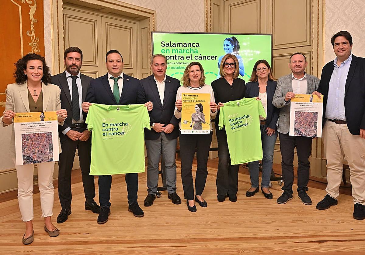 La presentación de una nueva edición de 'Salamanca en marcha contra el cáncer'.