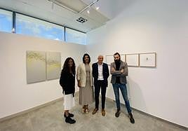 Lourdes Germain junto a Silvia González, Juan Carlos Bueno y Jorge Gil.