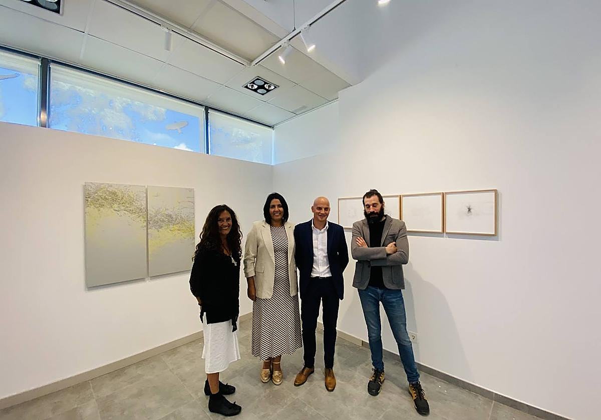 Lourdes Germain junto a Silvia González, Juan Carlos Bueno y Jorge Gil.