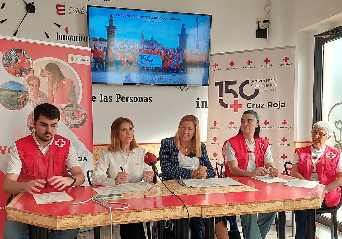 Pedro Morán, Laura Marcos, Isabel Campo, Ainhoa Carmona y Mercedes Gutiérrez.