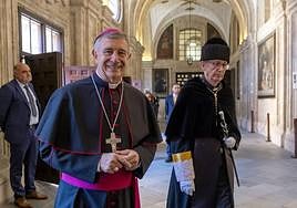El obispo de Salamanca y el rector de la UPSA.