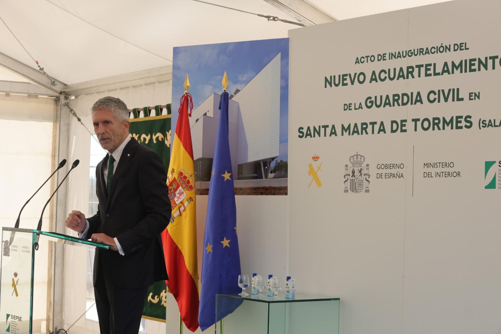 Marlaska inaugura el nuevo cuartel de la Guarida Civil en Santa Marta de Tormes