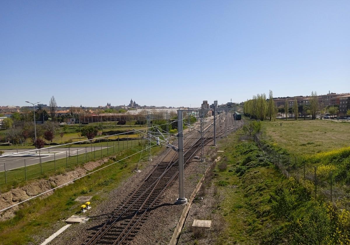 Conexiones ferroviarias al oeste de Salamanca.