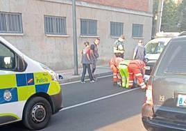 Imagen del atropello de esta mañana en Salamanca.