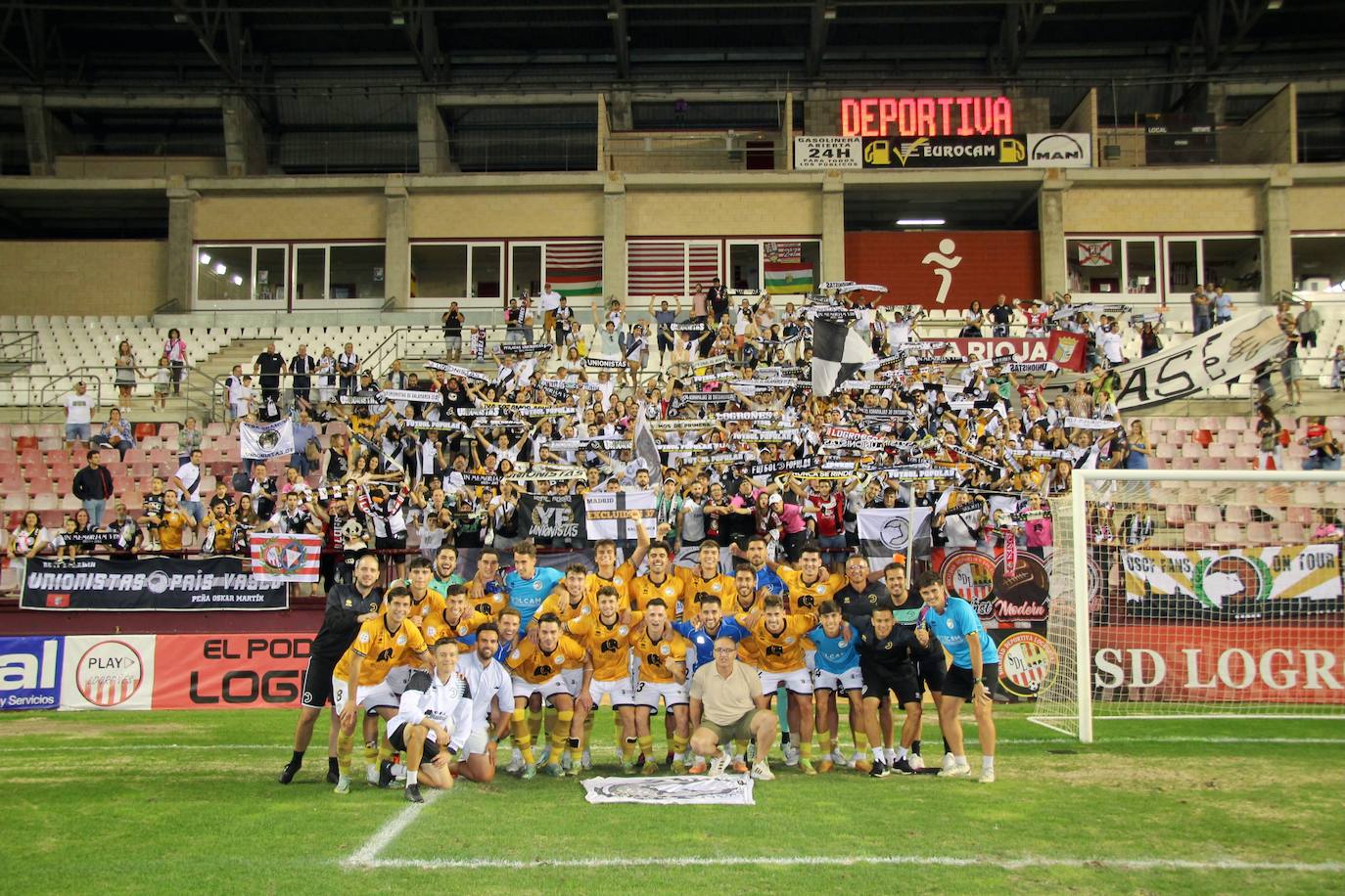 Logroñés-Unionistas: celebración del fútbol popular