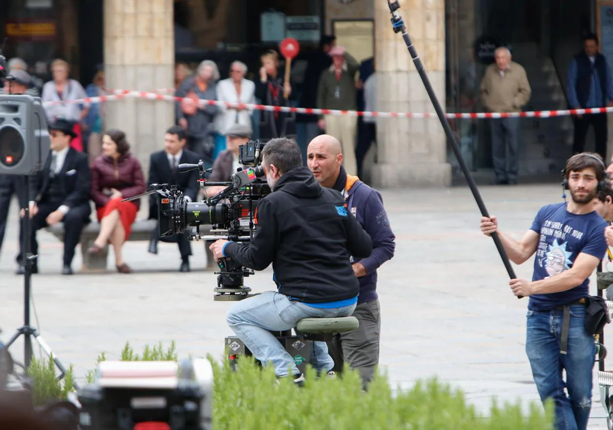 El centro de Salamanca permanecerá cortado varios días por el rodaje de una película de Bollywood