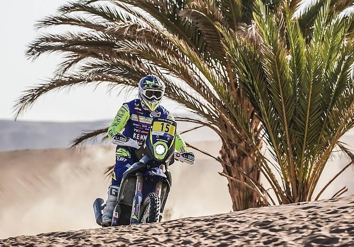 Santolino, en acción.