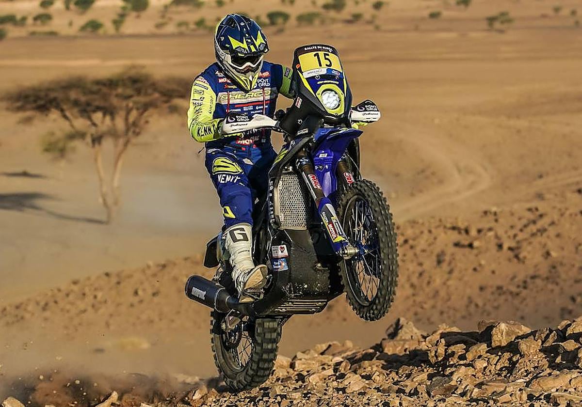 Santolino, en acción.