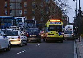 Una ambulancia durante una intervención anterior