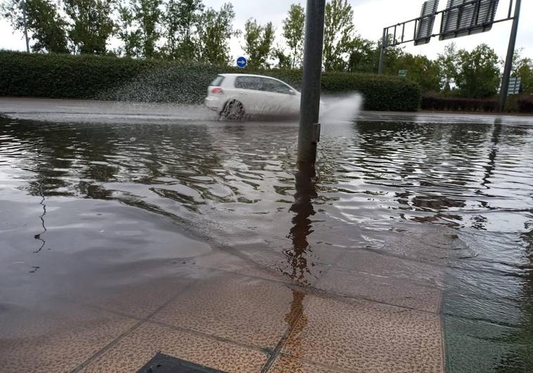 Balsa de agua en el barrio de San José.