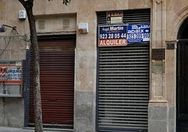 Imagen de archivo de locales en alquiler en el centro de Salamanca.