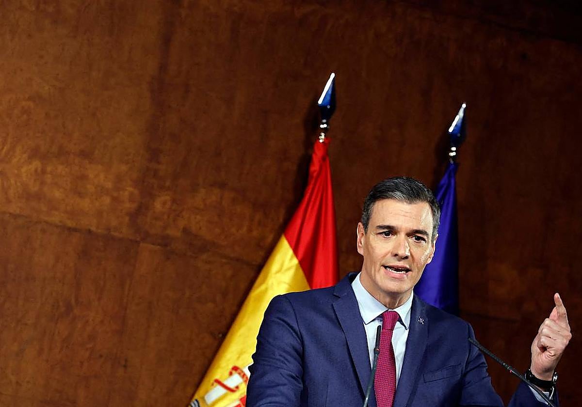 El presidente del Gobierno en funciones, Pedro Sánchez