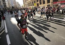 Participantes en la San Silvestre Salmantina.