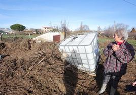 Las fuertes lluvias en Aldeatejada el pasado enero dejaron zonas devastadas.
