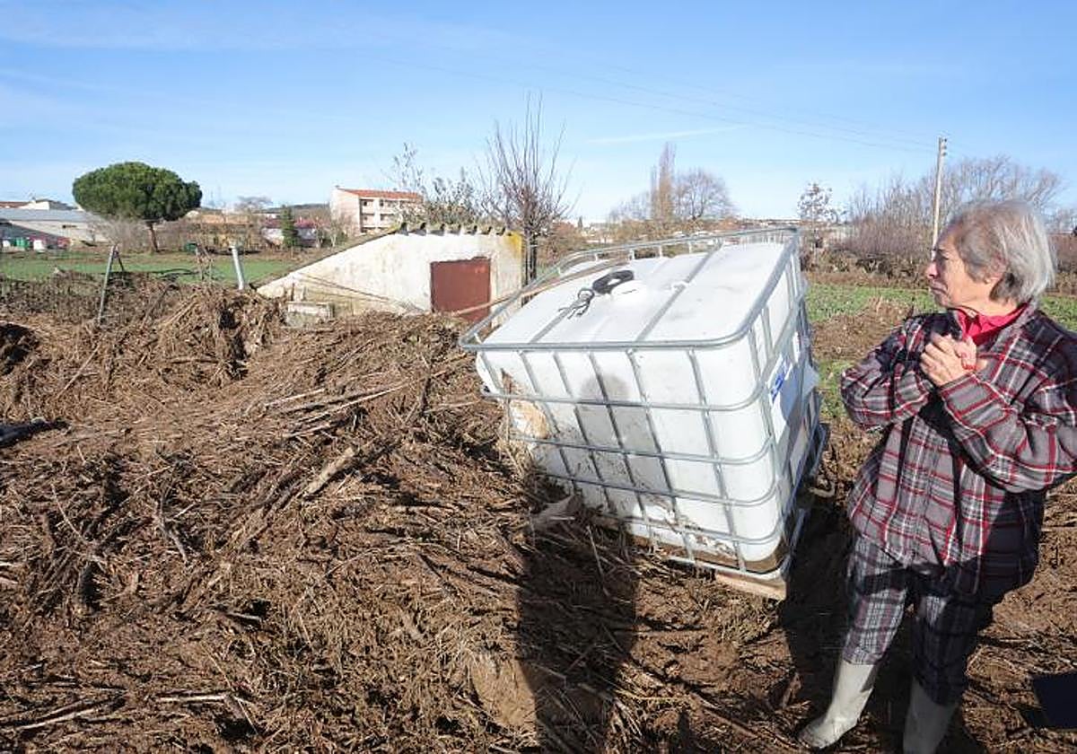 Las fuertes lluvias en Aldeatejada el pasado enero dejaron zonas devastadas.