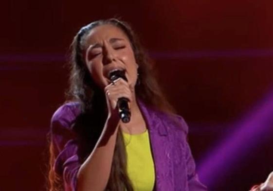 Nereida, durante su última actuación en La Voz.