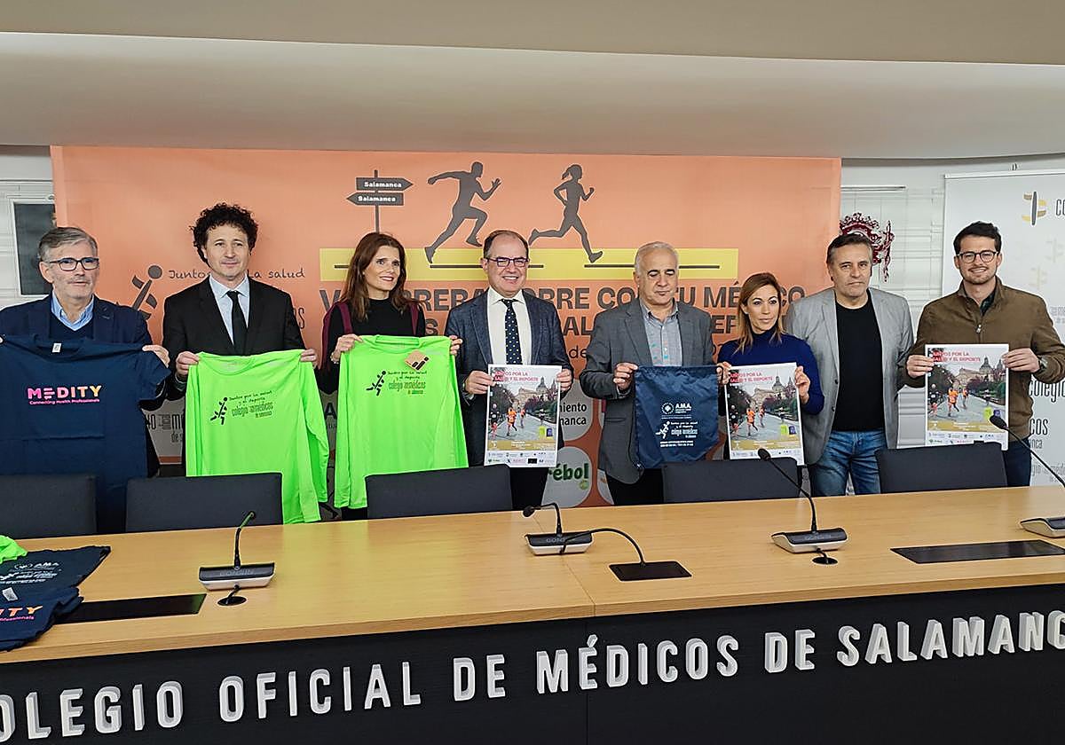 Presentación de la prueba en el Colegio de Médicos de Salamanca.