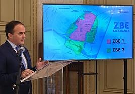 Ángel Molina, durante la presentación.