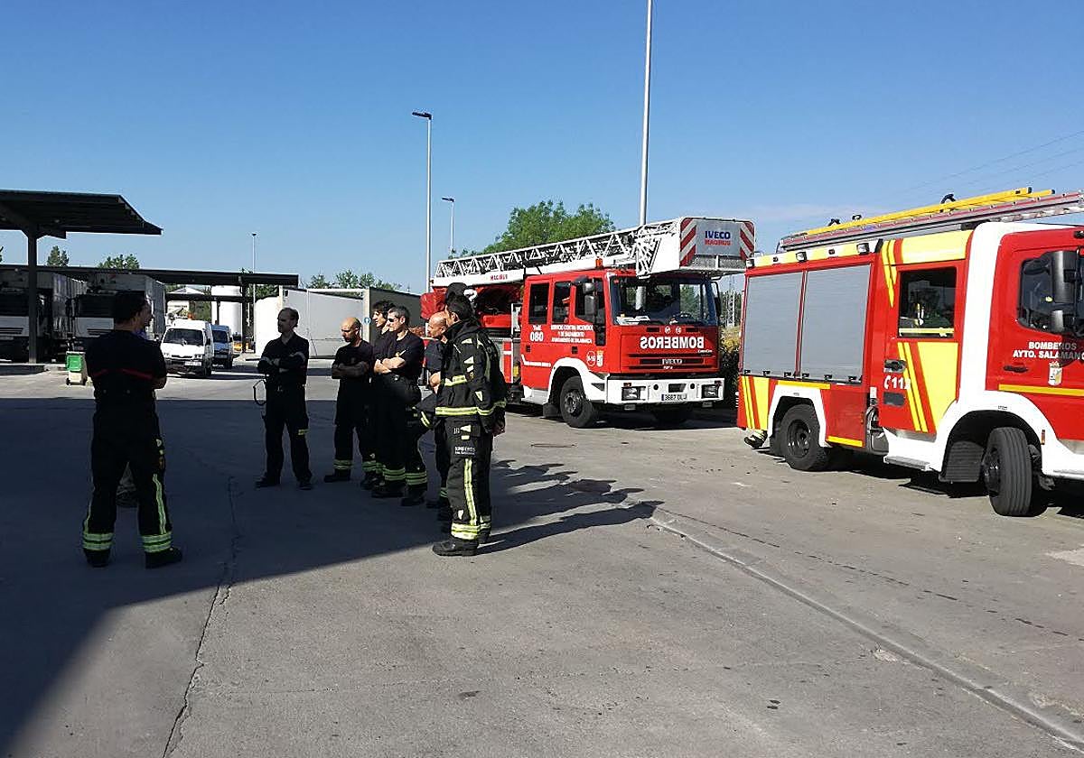Bomberos de Salamanca en una formación