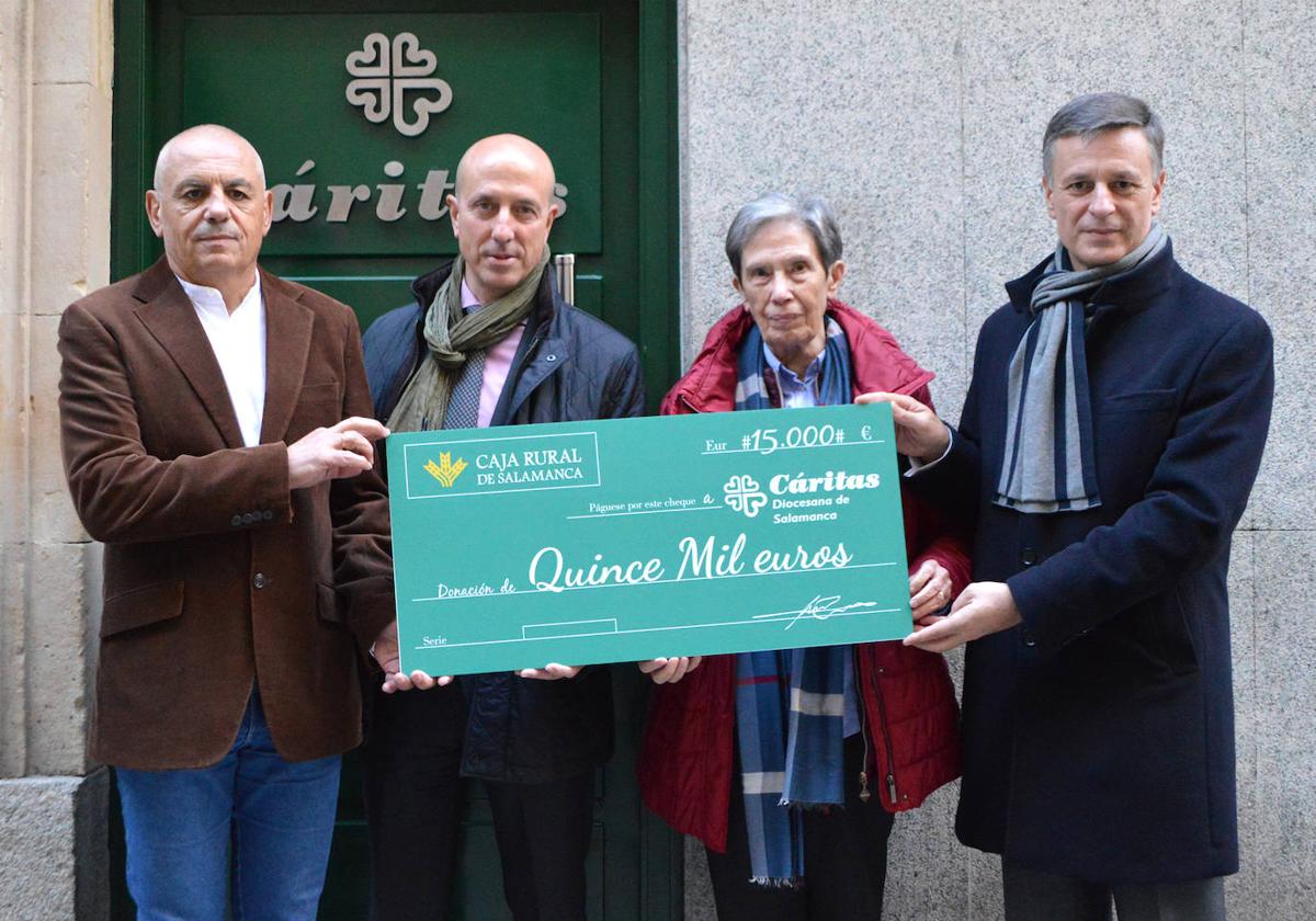 Caja Rural de Salamanca y Cáritas, al lado de los más desfavorecidos