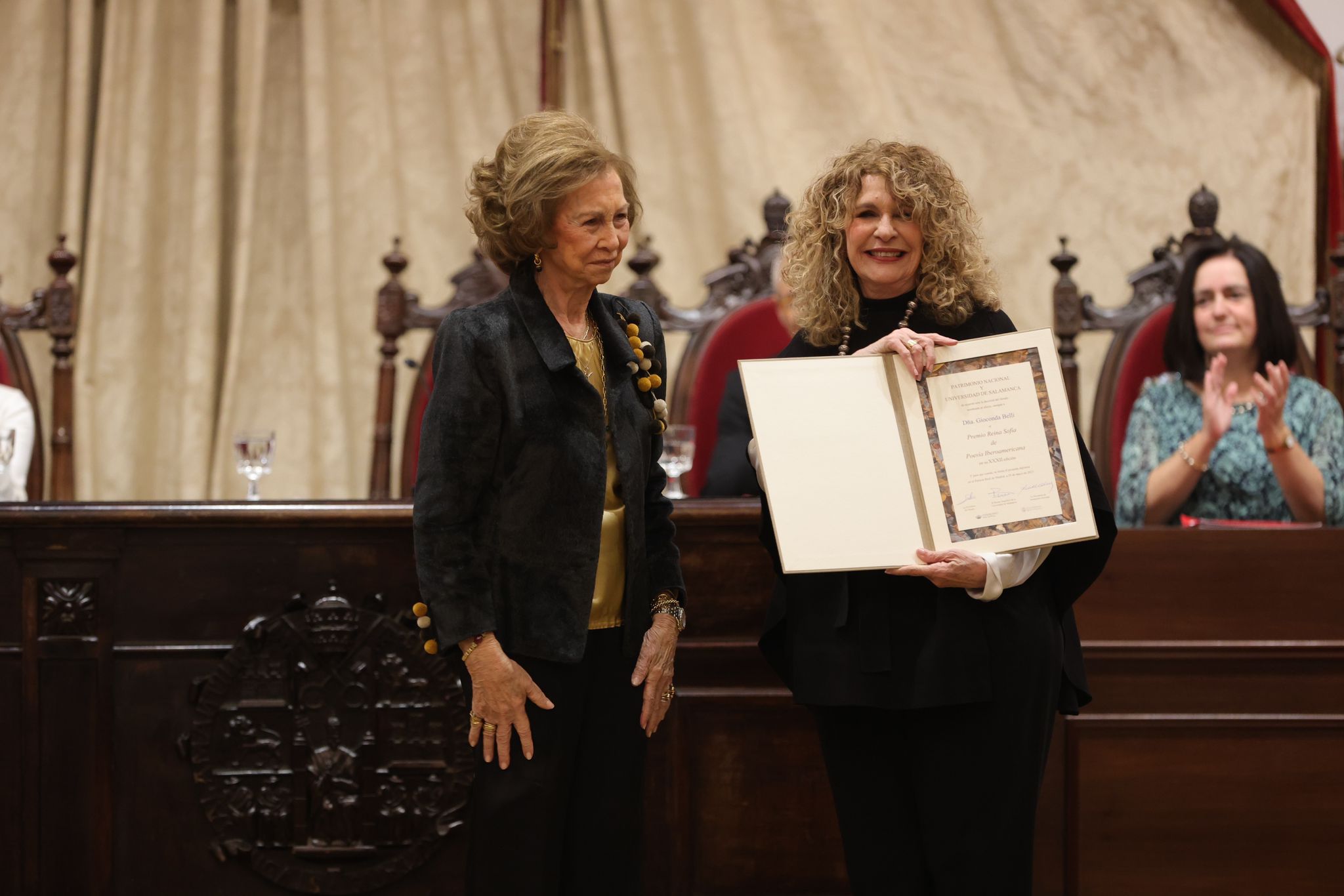 Entrega del Premio en el Paraninfo de la Universidad de Salamanca