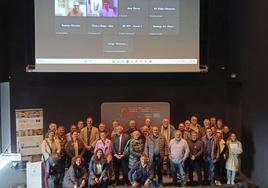 El equipo de la Fundación Siega Verde en el Foro Anual del Itinerario de Arte Rupestre.