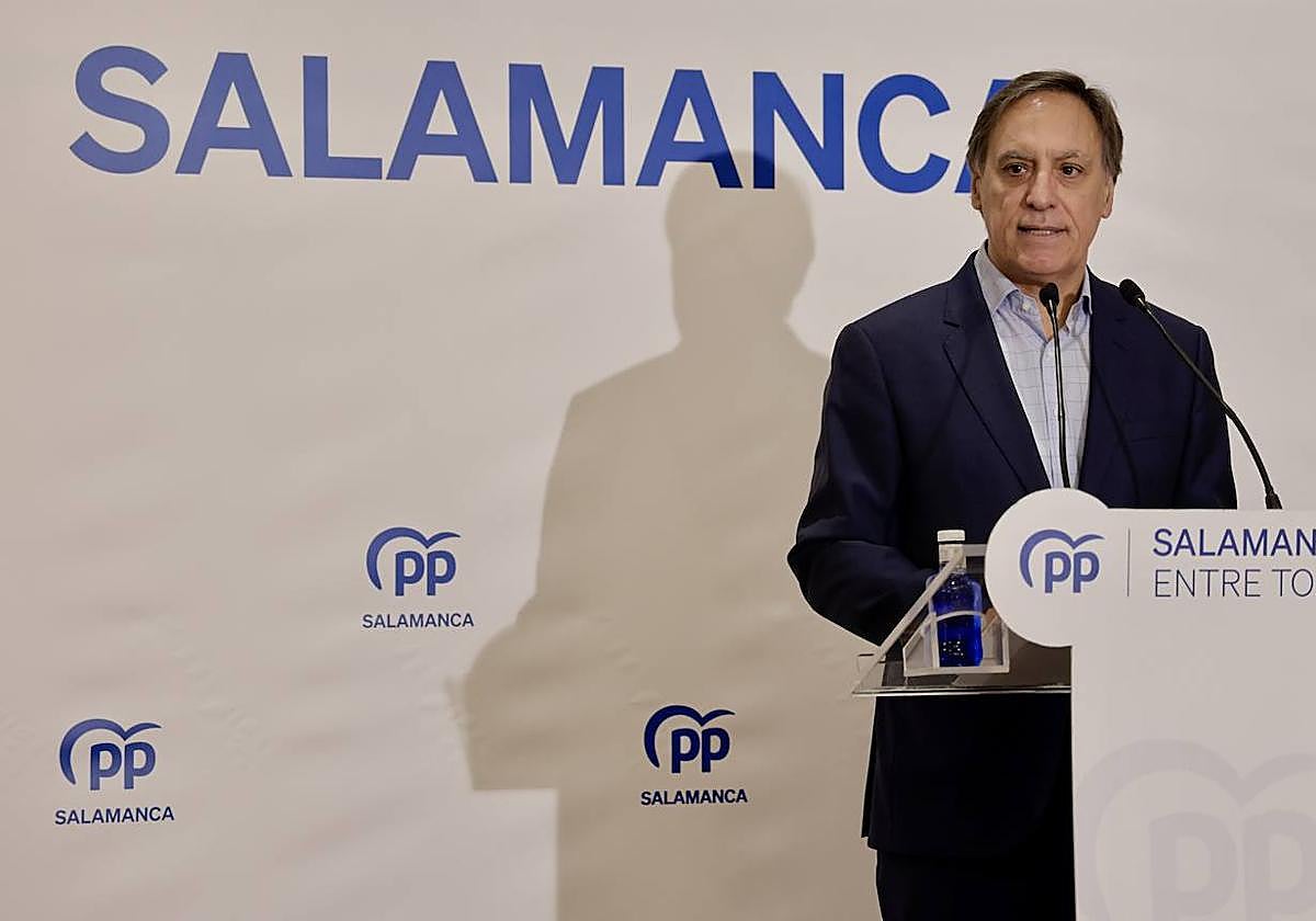 El presidente del PP de Salamanca, Carlos García Carbayo.