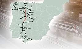 Trazado de la antigua línea a recuperar y conexiones.