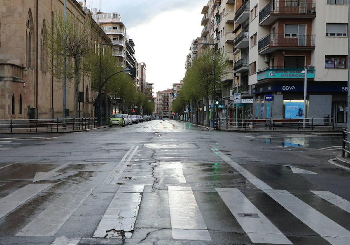 Calle María Auxiliadora de Salamanca.